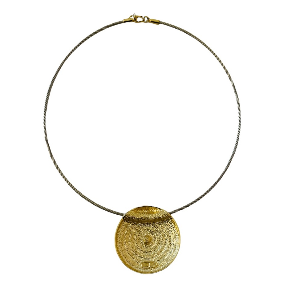 David Grau Necklace Gold & Rhinestone - Picture 4 of 6